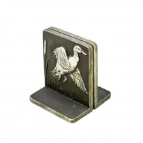 BOOKEND-Pewter Flying Duck (Pair)