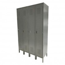 LOCKERS-(4) Door-Gray Metal