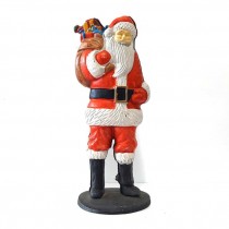 BANK-Cast Iron Santa Claus w/Presents