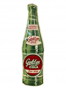 SIGN-METAL-PTD-GOLDEN COLA-60H