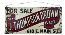 SIGN-METAL-FOR SALE-BROWN&CO-1