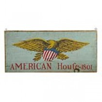 SIGN-EAGLE AMERICAN HOUSE WOOD