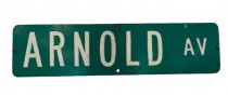 SIGN-STREET SIGN "ARNOLD AVE"