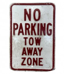 SIGN-NO PARKING TOW AWAY ZONE-ALUM