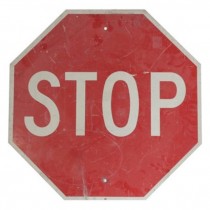 SIGN-STOP-24"RED-ALUM-TRAFFIC