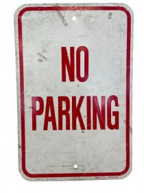 SIGN-NO PARKING-ALUM