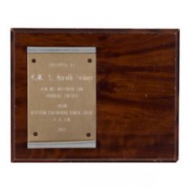 PLAQUE-HAROLD SEIDNER W/QUILL