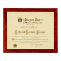 PLAQUE-WOOD-RED-KIWANIS-11X13