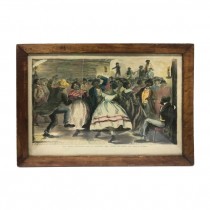 PRINT-"New Year's Eve Contraband Ball" in Wood Frame