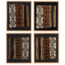 PRINT-BATIK FABRIC-BRN-NAT FRAME