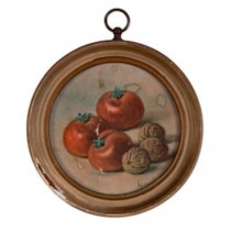 PRINT-TOMATOES-7"ROUND FRAME