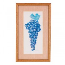 PRINT- blue GRAPES 15X9"