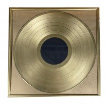 AWARD-Framed Gold Record|Gold Background