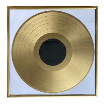 AWARD-Framed Gold Record |White Background