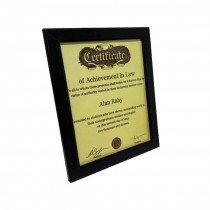 (85170004)FRAMED AWARD-Certificate Achievement in Law-Alan Raby