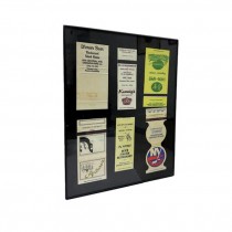 (85170009)FRAMED SOUVENIR-Framed Matchbooks w|Black Background