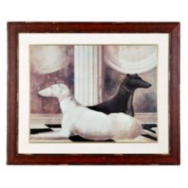 PRINT-36X44-2DOG W/COLUMN