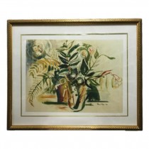 PRINT-36X24-FLORAL DRAWING-RAO