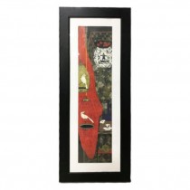 PRINT-27X68-RED/BLK BIR