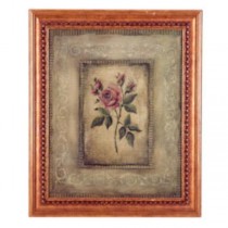 PRINT-36X30-PINK ROSE-TAN-BKG