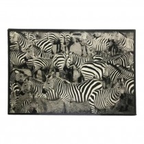 PRINT-ZEBRAS-37X25-BLK FRAME