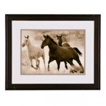 PRINT-WILD HORSES-SEPIA-frame