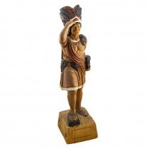 SCULPTURE-WOOD INDIAN CARVED