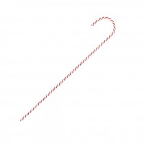 CANDY CANE-Large Red & White plastic