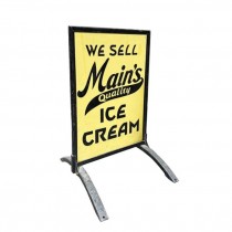 SIGN-STANDING-MAINS ICE CREAM