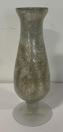 VASE-Silver Etched Glass