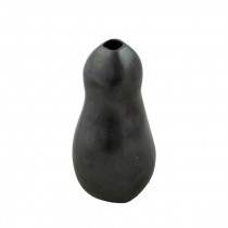 VASE-Gunmetal Ceramic/Gourd Shaped