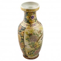 VASE-CERAMIC-13.5"DIA-ORIENTAL