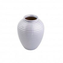 VASE-Blue Ribbed Hive Shaped