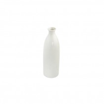 BUD VASE-Tall White Glaze