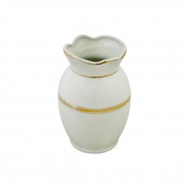 VASE-PORCELIN-GLD ACCENTS5 3/8