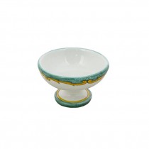 CUP-DESSERT-AQUA/GLD-PEDESTAL-