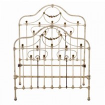 BED-DOUBLE-IRON-BEIGE/BRASS