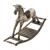 Rocking Horse Wht/Chipped Paint