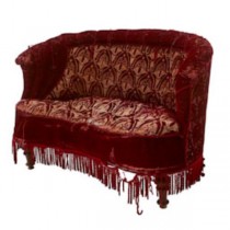 SETTEE-SET-BURG CUT VELVET-NO