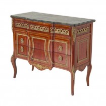 CHEST-FRENCH-INLAID/BRASS-BREA