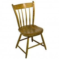 CHAIR-SIDE-PINE STRAIGHT BACK