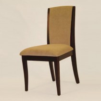 CHAIR-SIDE-WENGY-BEIGE UPHOLST
