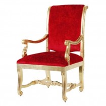 Throne Goldleaf Frame W/Red