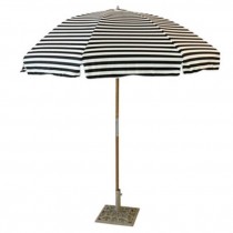 Beach Umbrella BlK& WHT Vertic