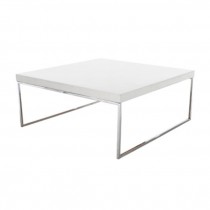 TABLE-COFFEE-36"SQ.WHITE WOOD