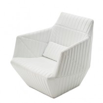 CHAIR-CLUB-WHITE LEATHER-FACET