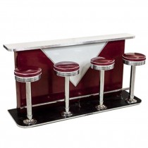 Diner/Counter-Retro w/4 stools