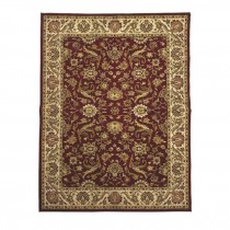 RUG-8X10-RED RECTANGLE CENTER