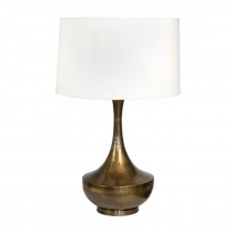 Table Lamp-Hammered Brass