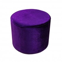 OTTOMAN-18" ROUND AUBERGINE